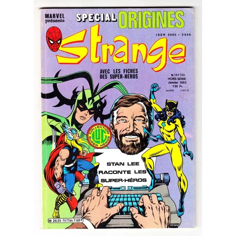 Strange Spécial Origines N° 157 Bis + Fiches - Comics Marvel Strange Spécial Origines N° 157 Bis + Fiches - Comics Marvel